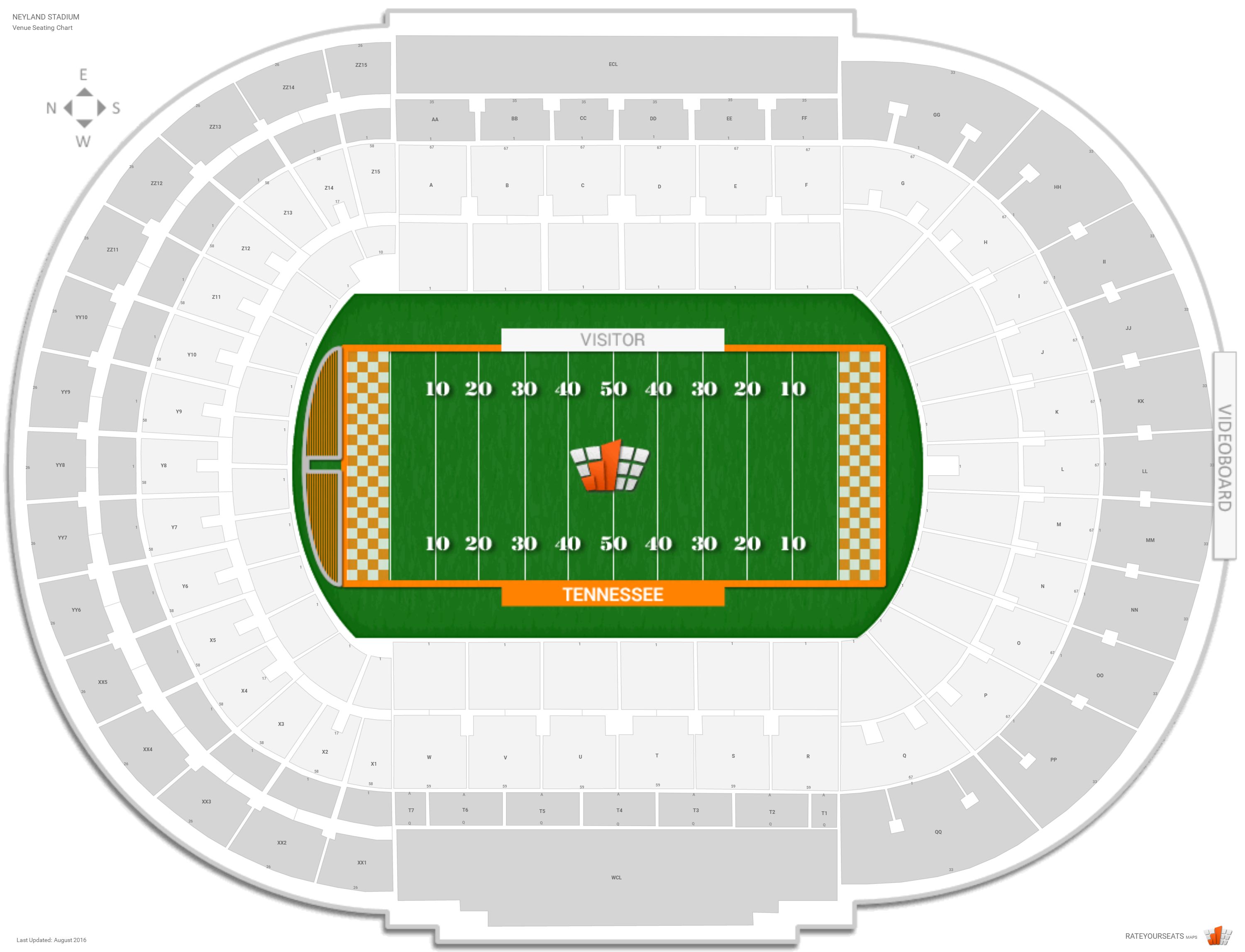 Neyland Stadium (Tennessee) Seating Guide - RateYourSeats.com