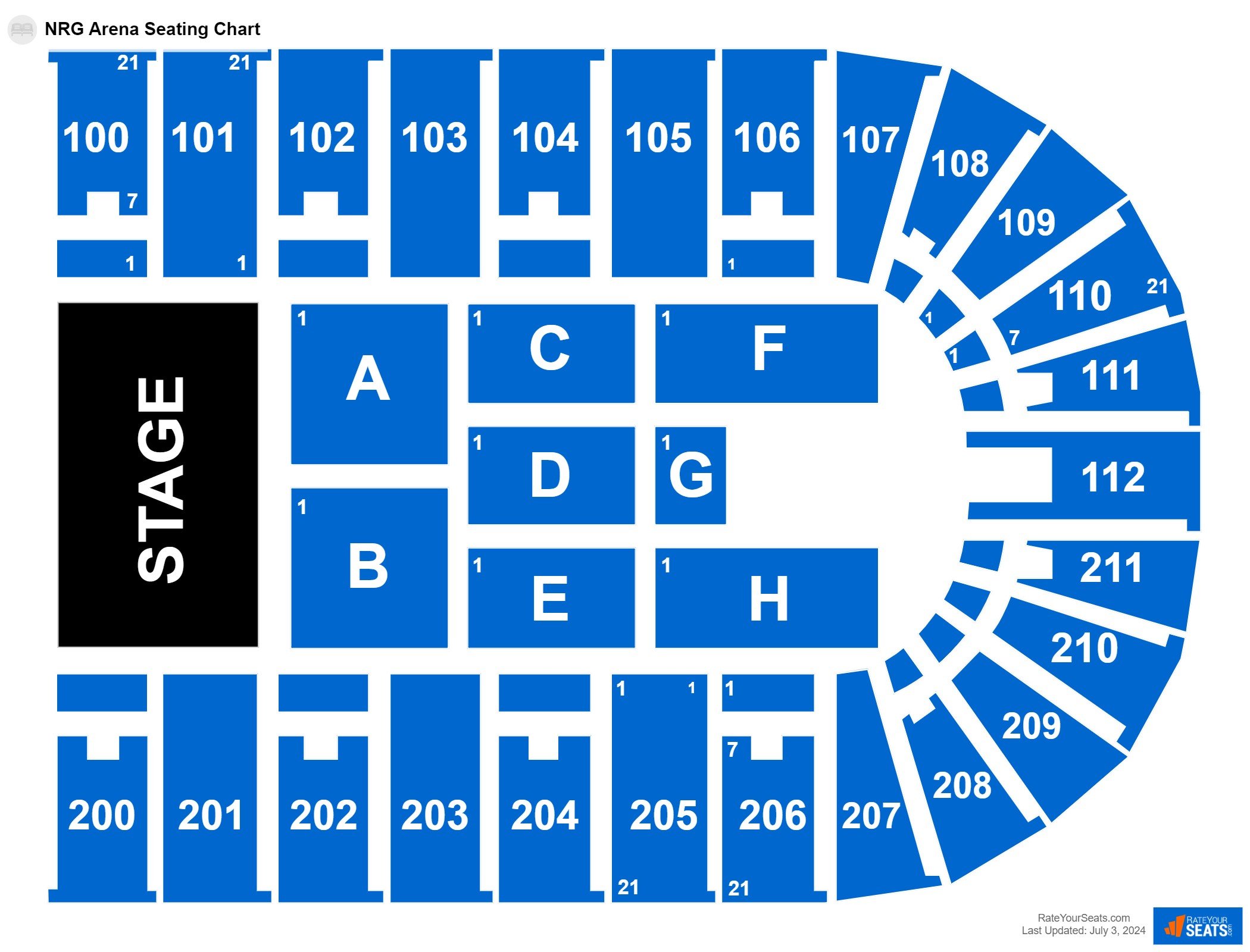 NRG Arena Seating Chart - RateYourSeats.com