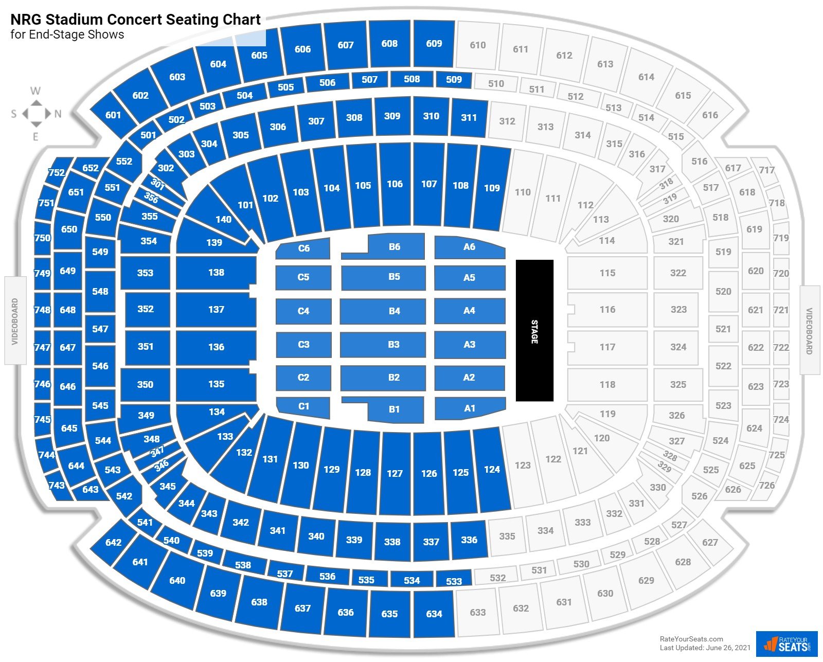 reliant stadium concert seating