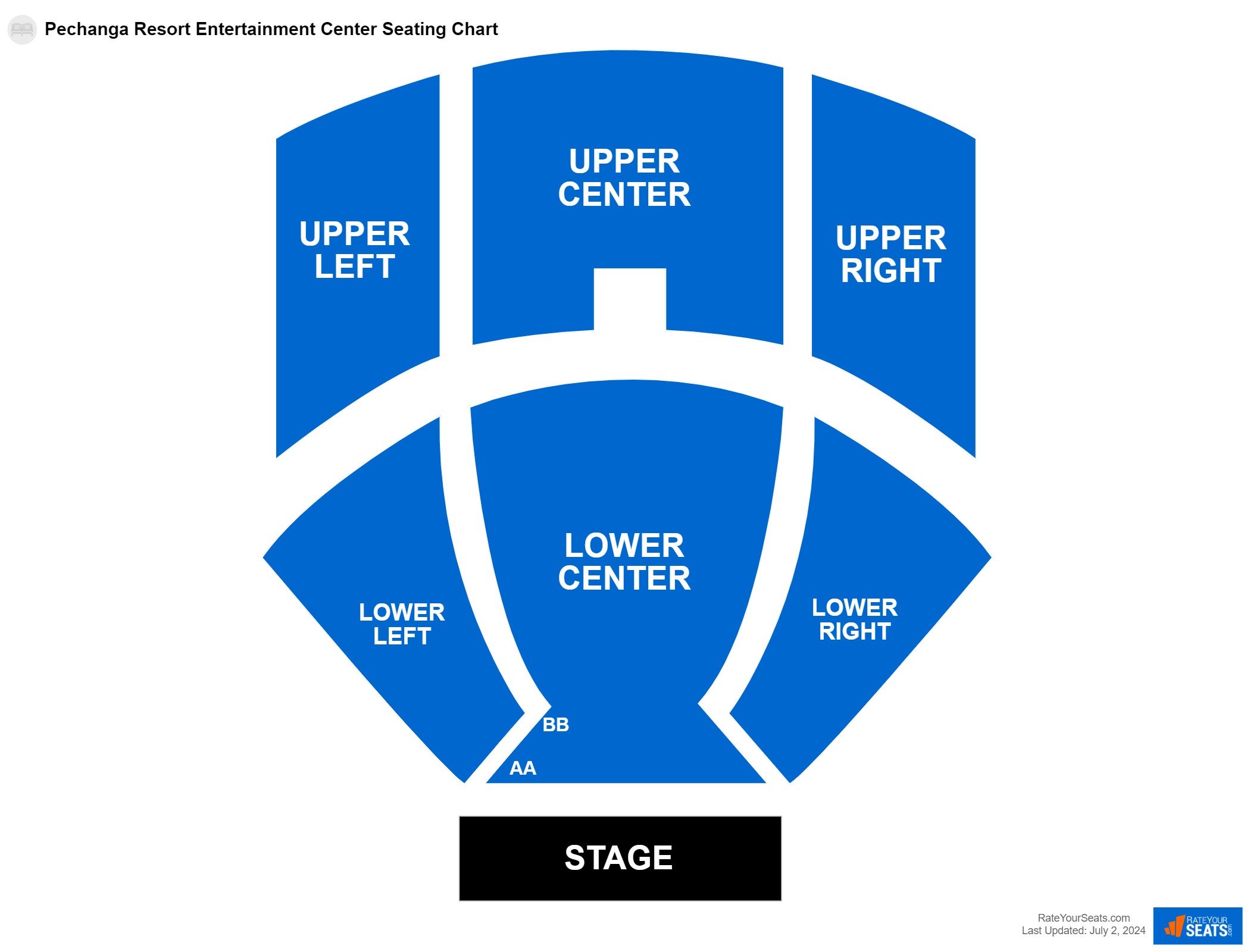 Comedy seating chart at Pechanga Resort Casino