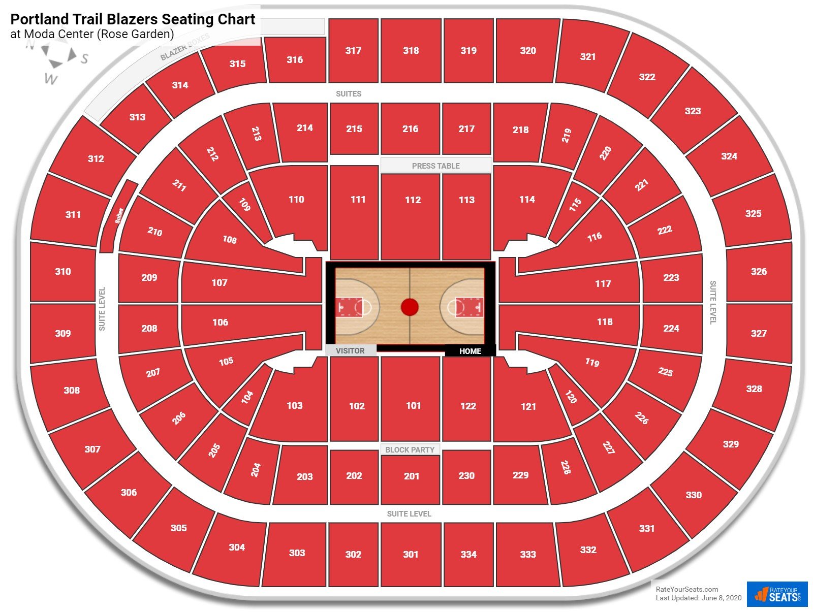 Seating Map - Rose Music Center at The Heights