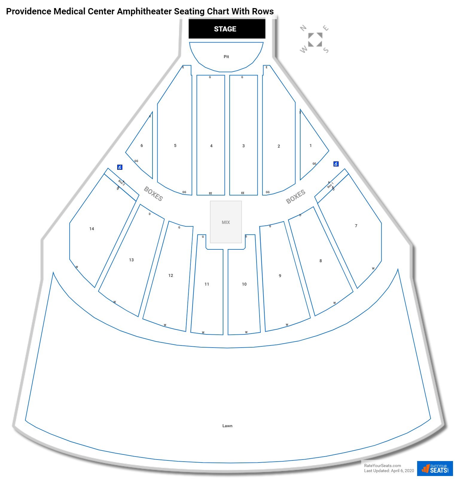 Orion Amphitheater Seating Chart Rows