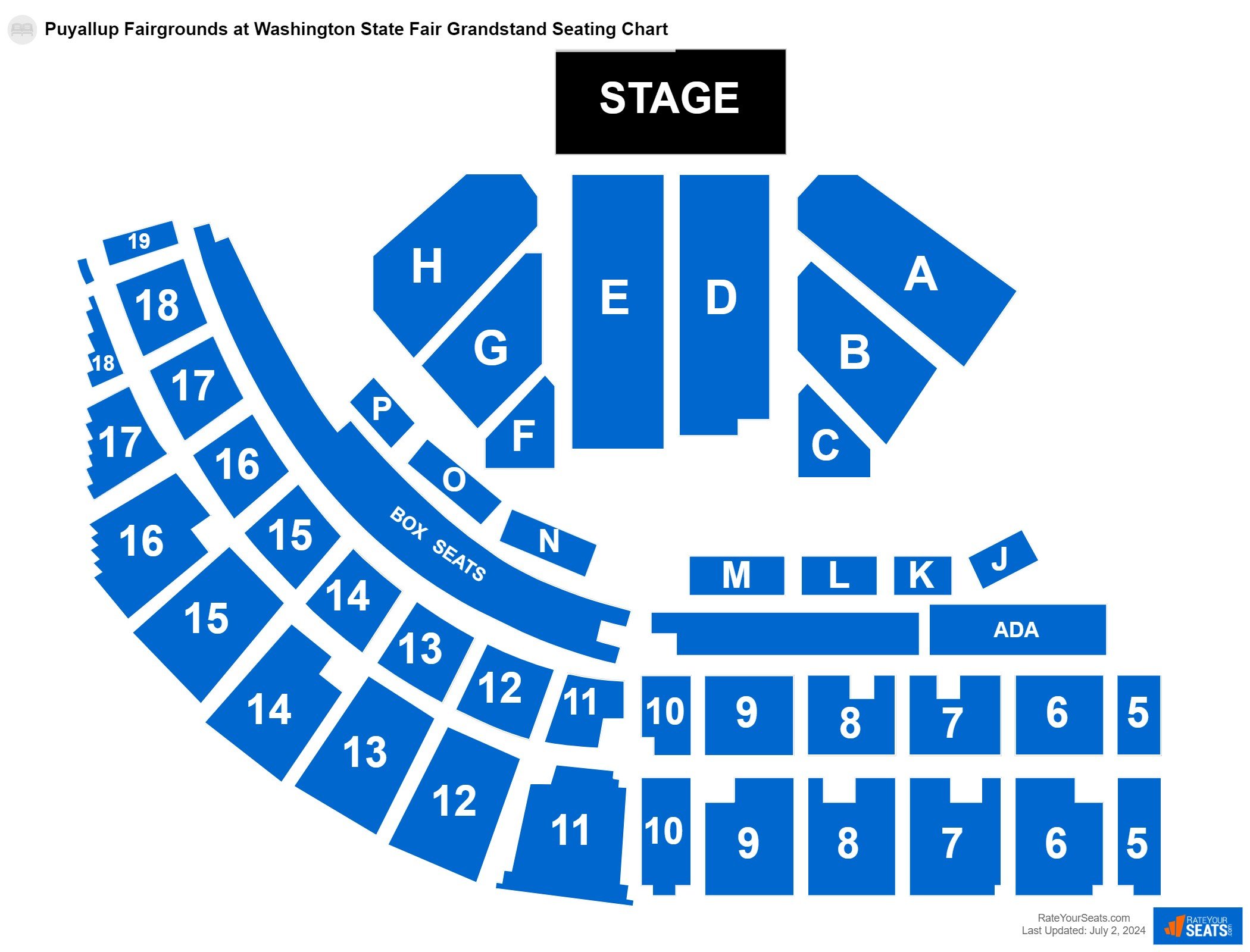 Puyallup Fairgrounds At Washington State Fair Seating Chart 9175