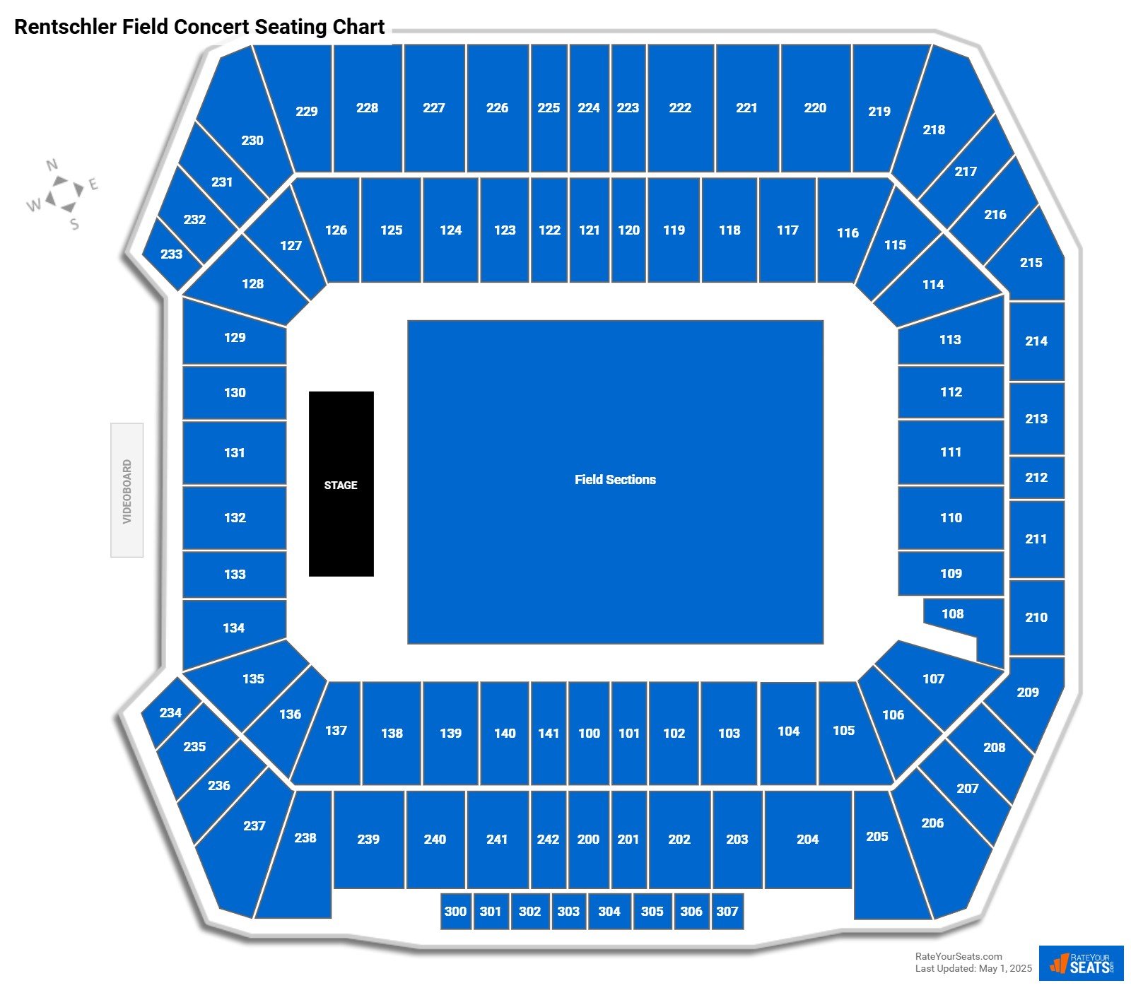 Rentschler Field Concert Seating Chart