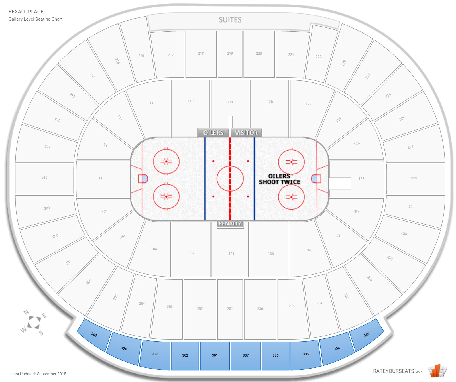 Gallery Level - Rexall Place Hockey Seating - RateYourSeats.com