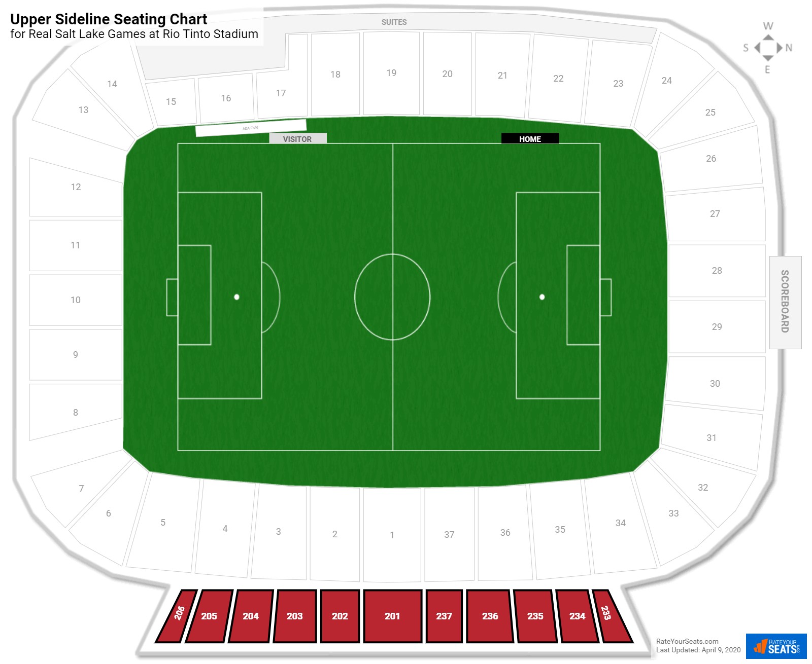 Rsl Stadium Seating Chart