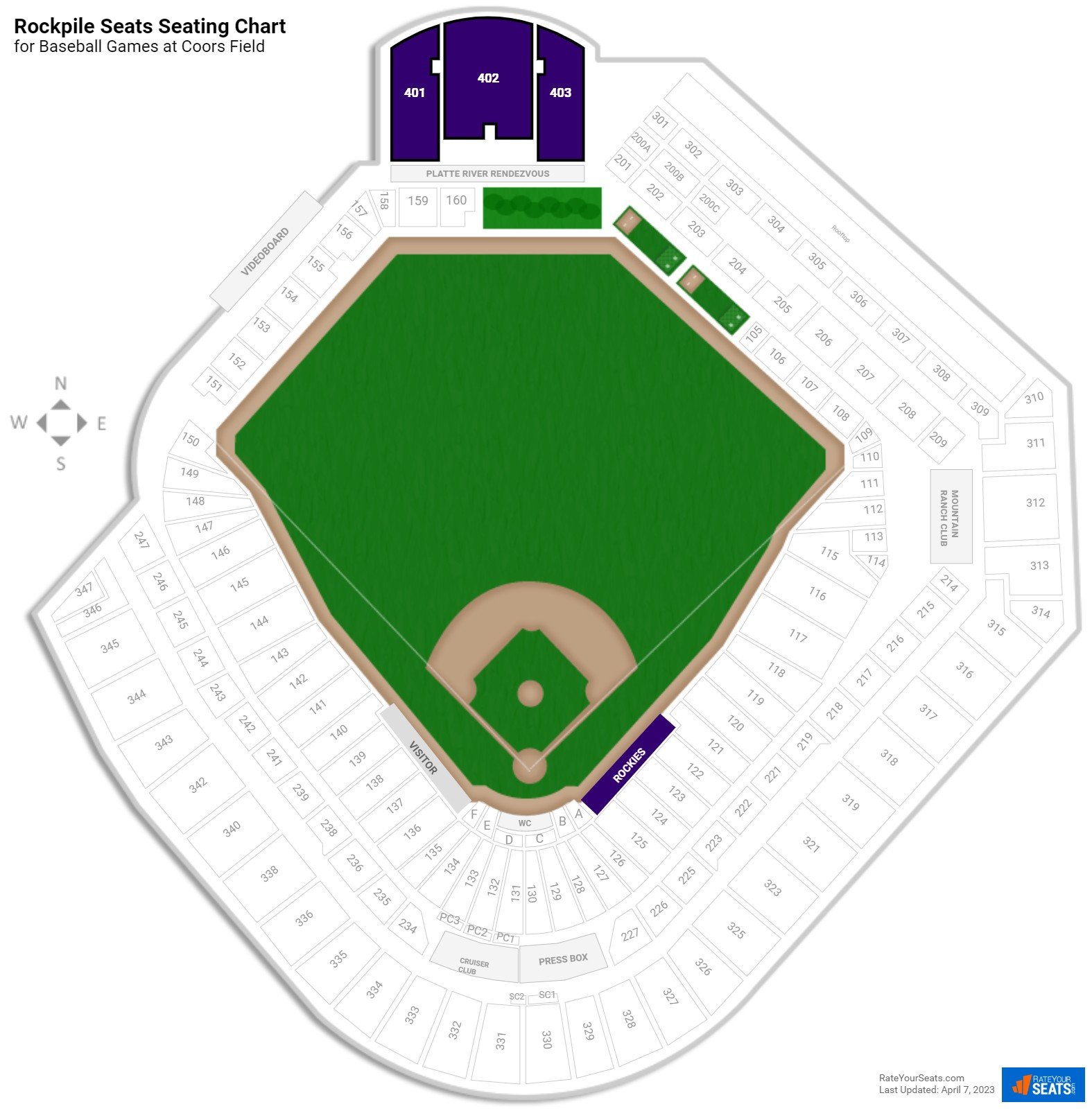 Rockpile Seating Chart For Baseball Games At Coors Field 