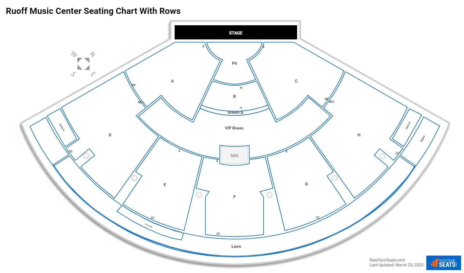 Ruoff Music Center Seating Chart