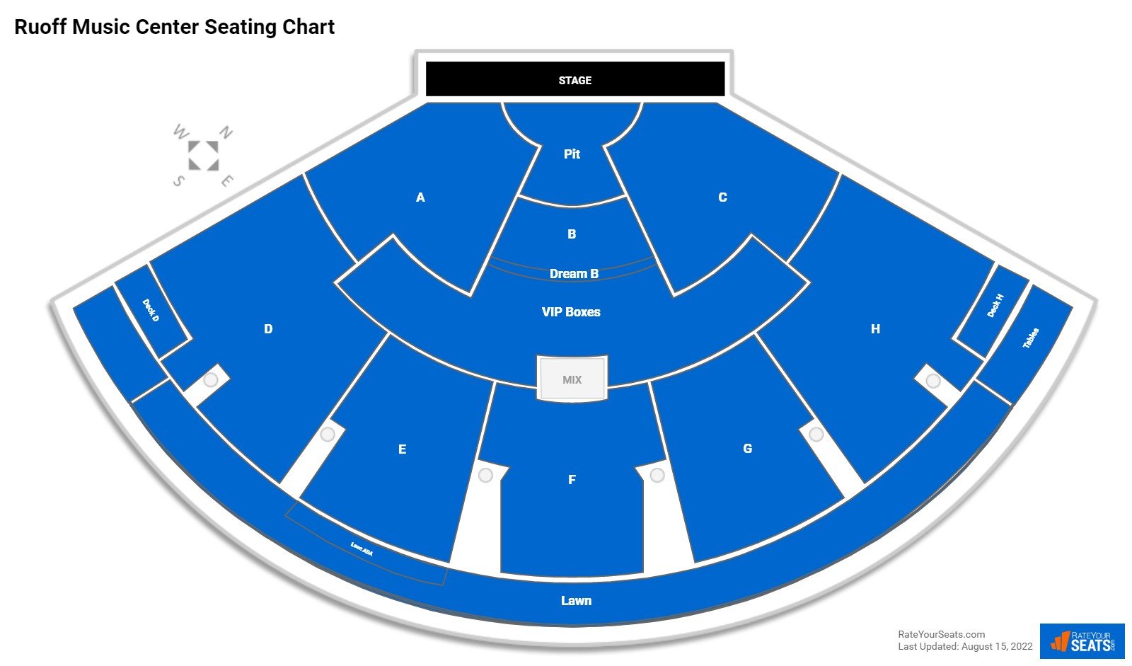 Ruoff Music Center Seating Chart