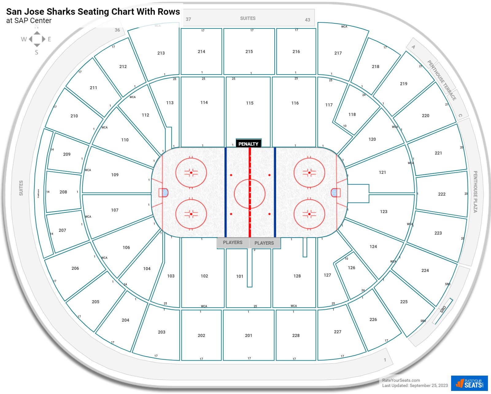 san jose sharks 3d seats view