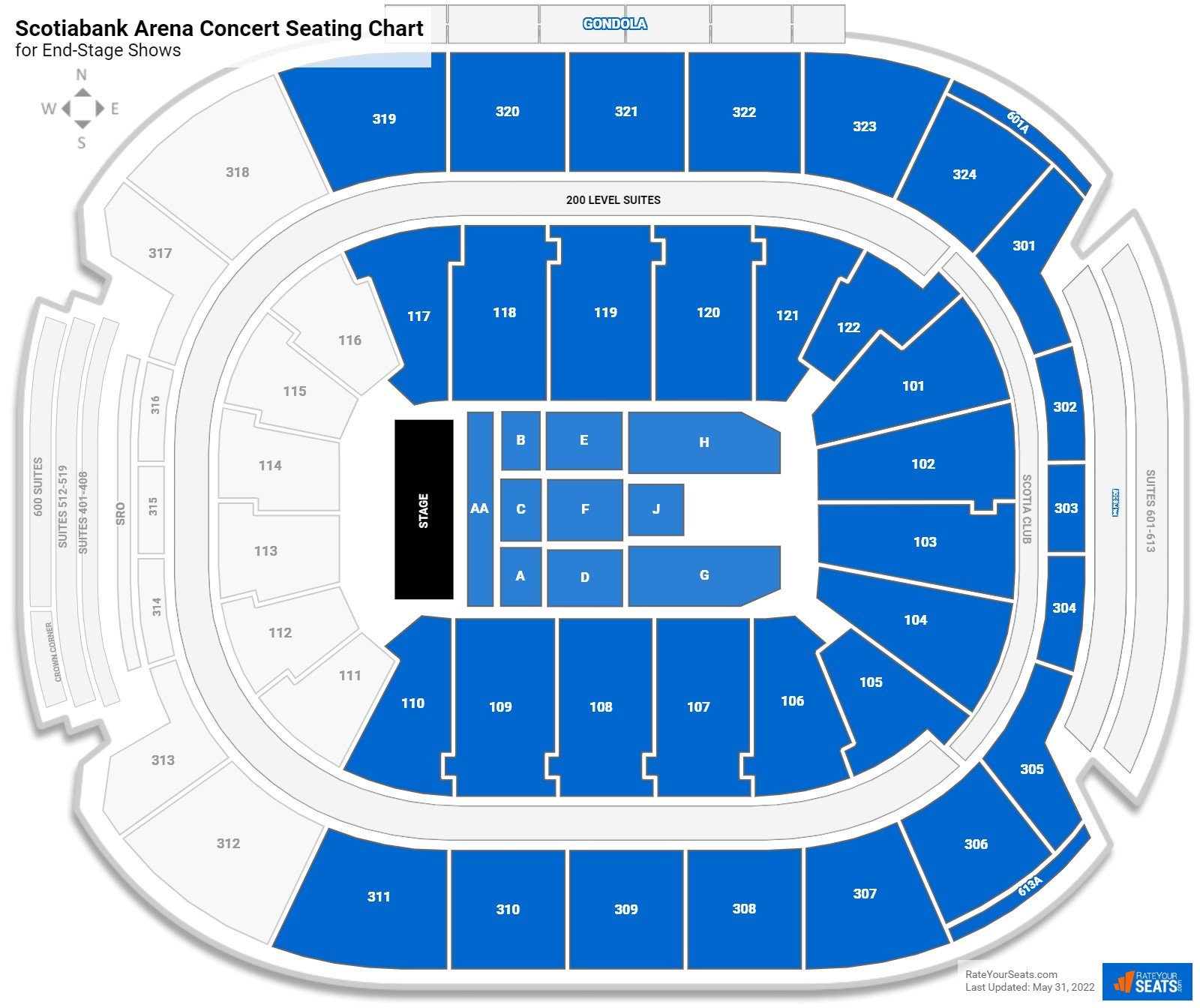 Scotiabank Arena Seating Charts