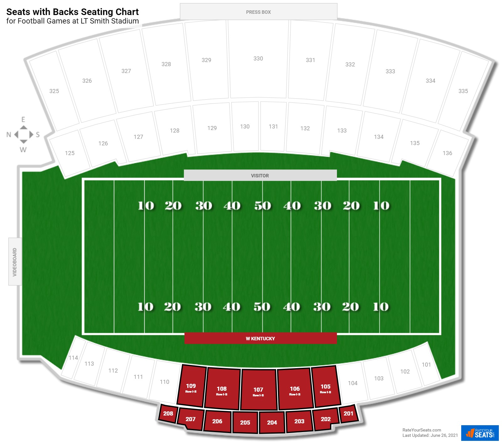 smiths center seating chart
