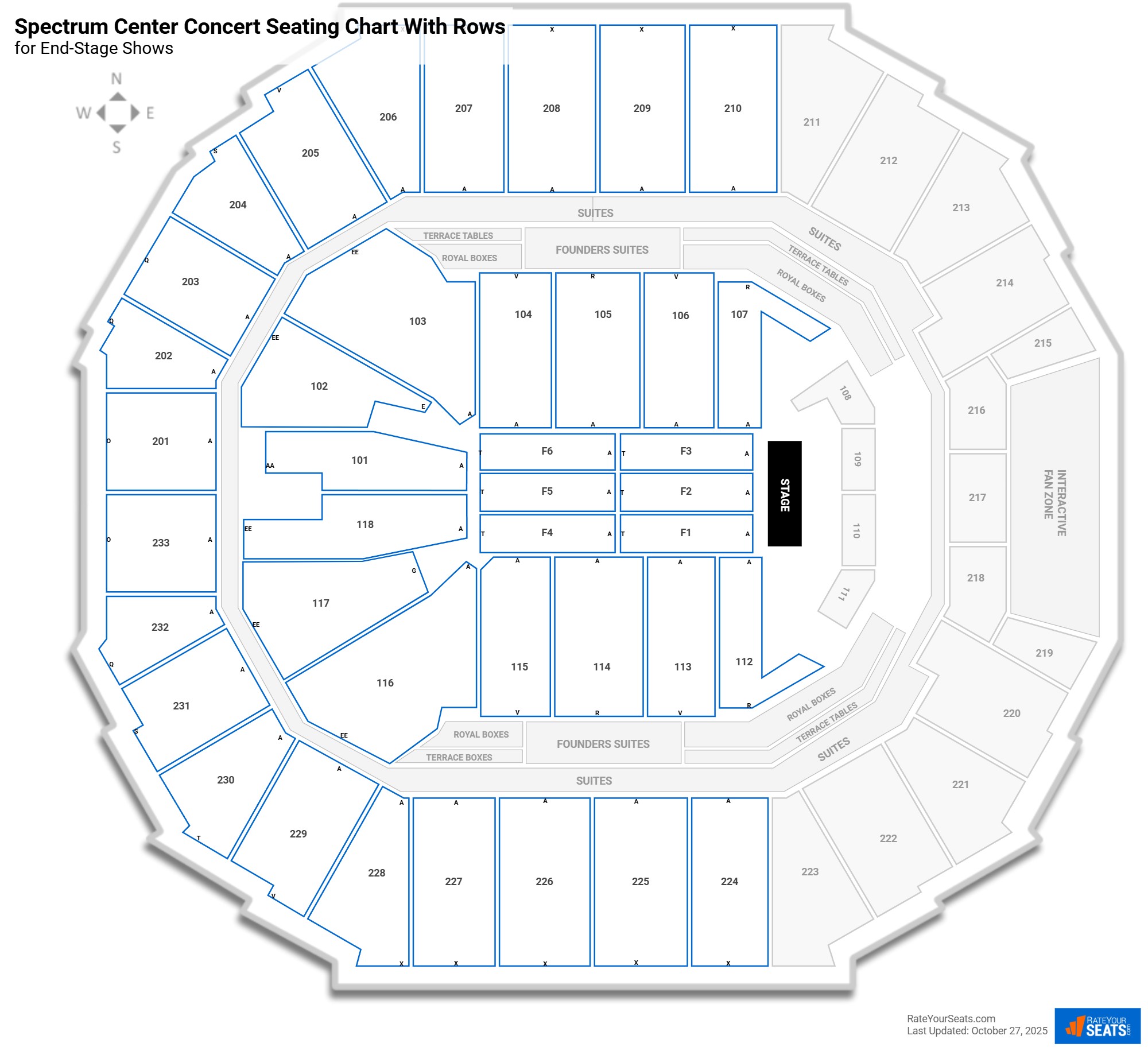Spectrum Center Interactive Seating Chart