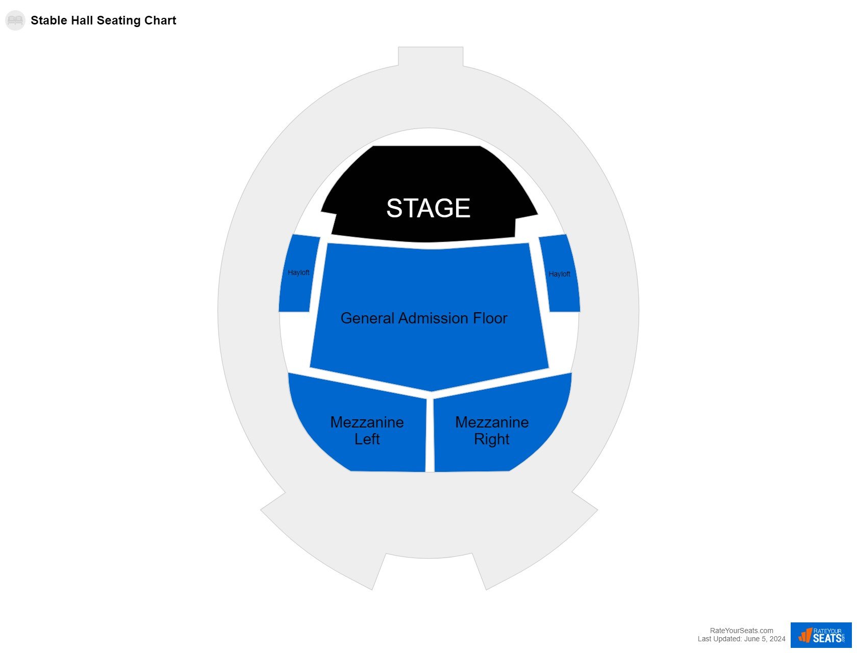 Stable Hall Seating Chart - RateYourSeats.com