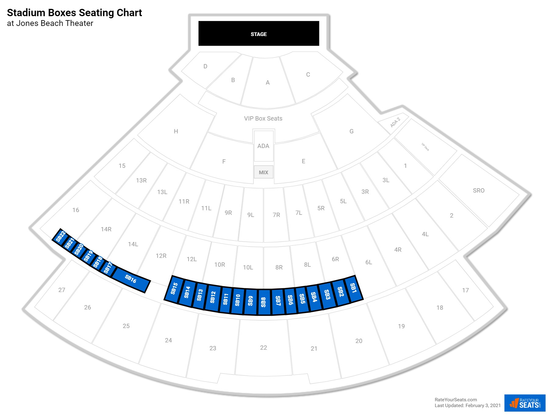 Jones Beach Theater Seating