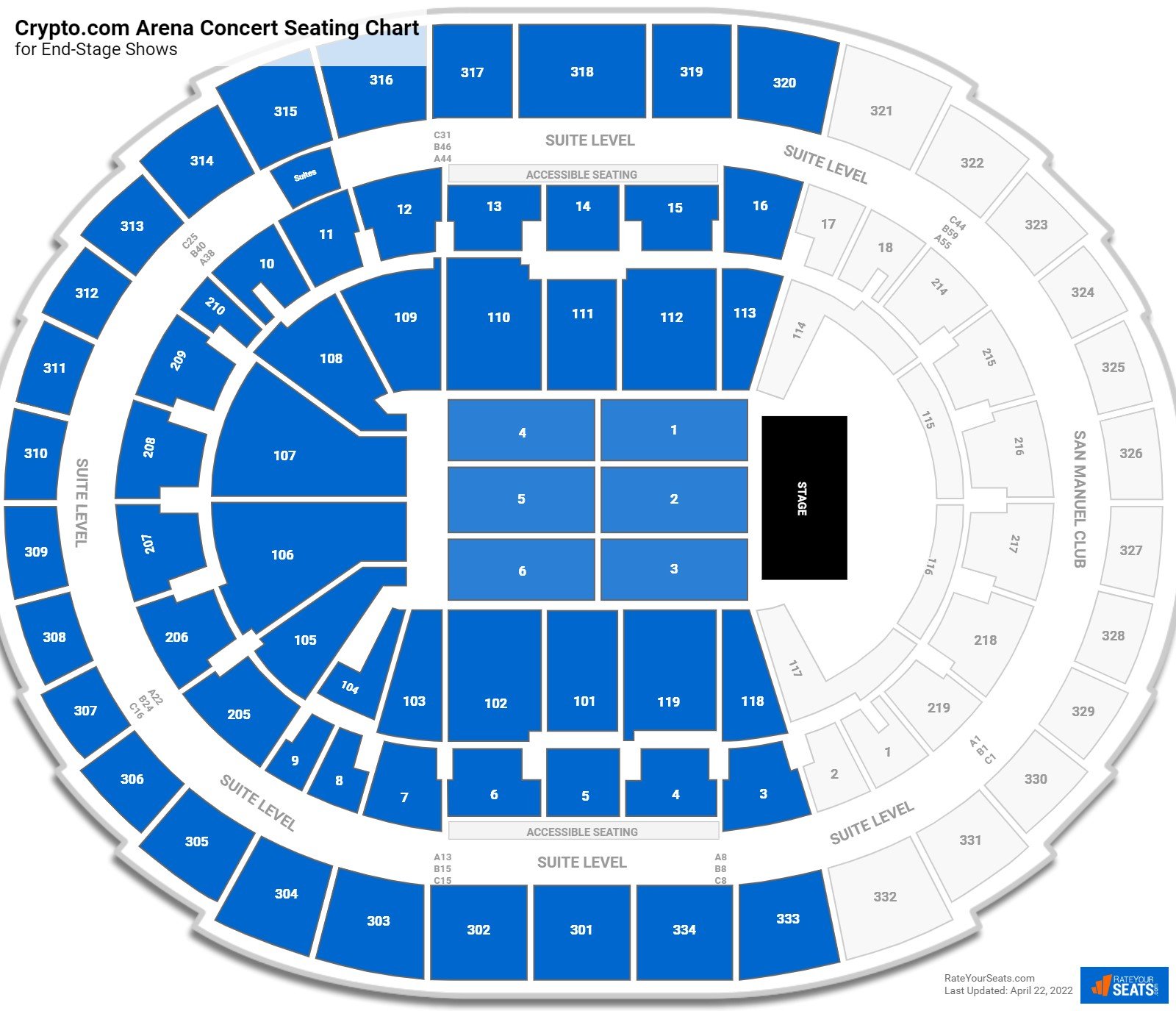 Staples Center Seating Charts For Concerts Rateyourseats Com