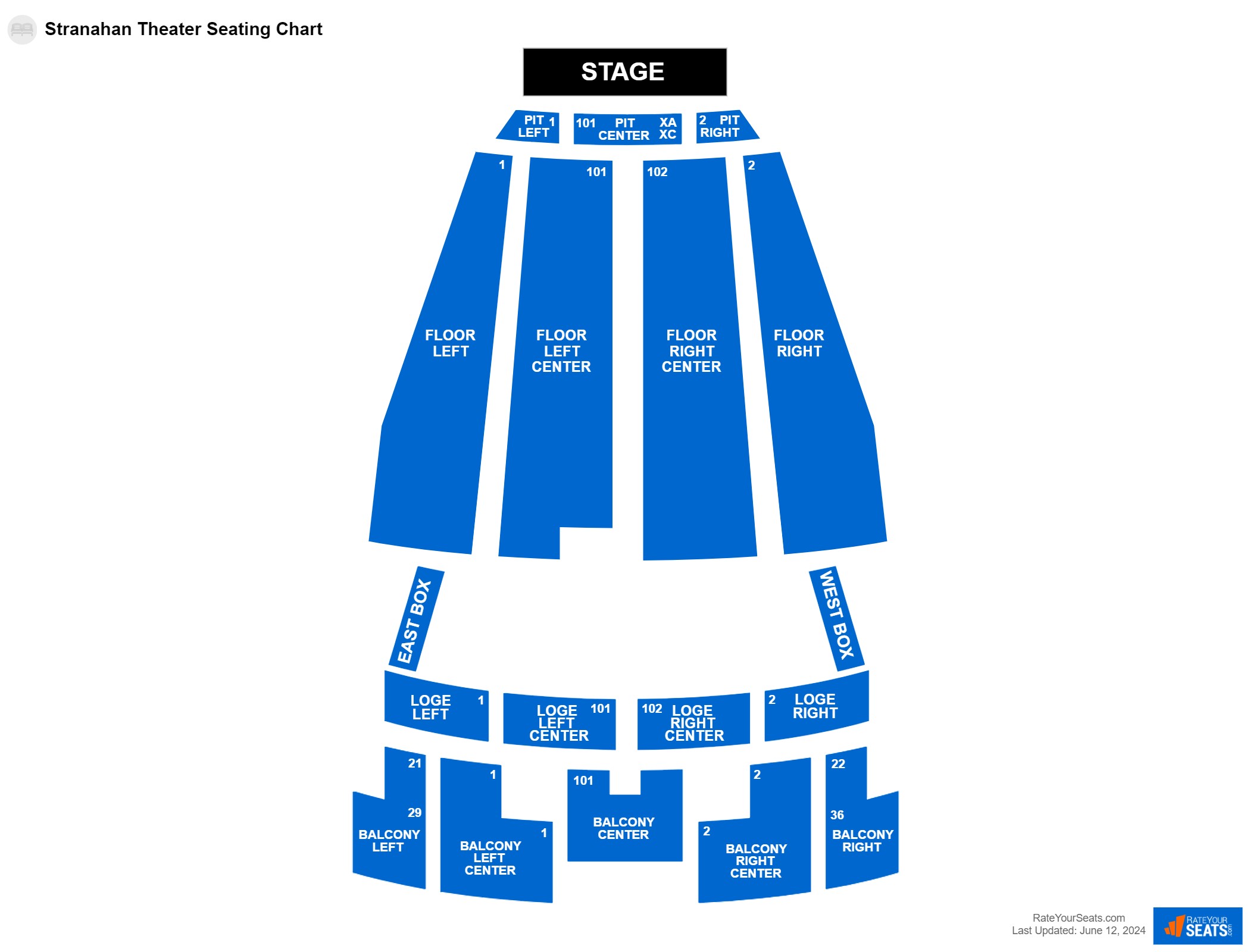 Stranahan Theater Seating Chart