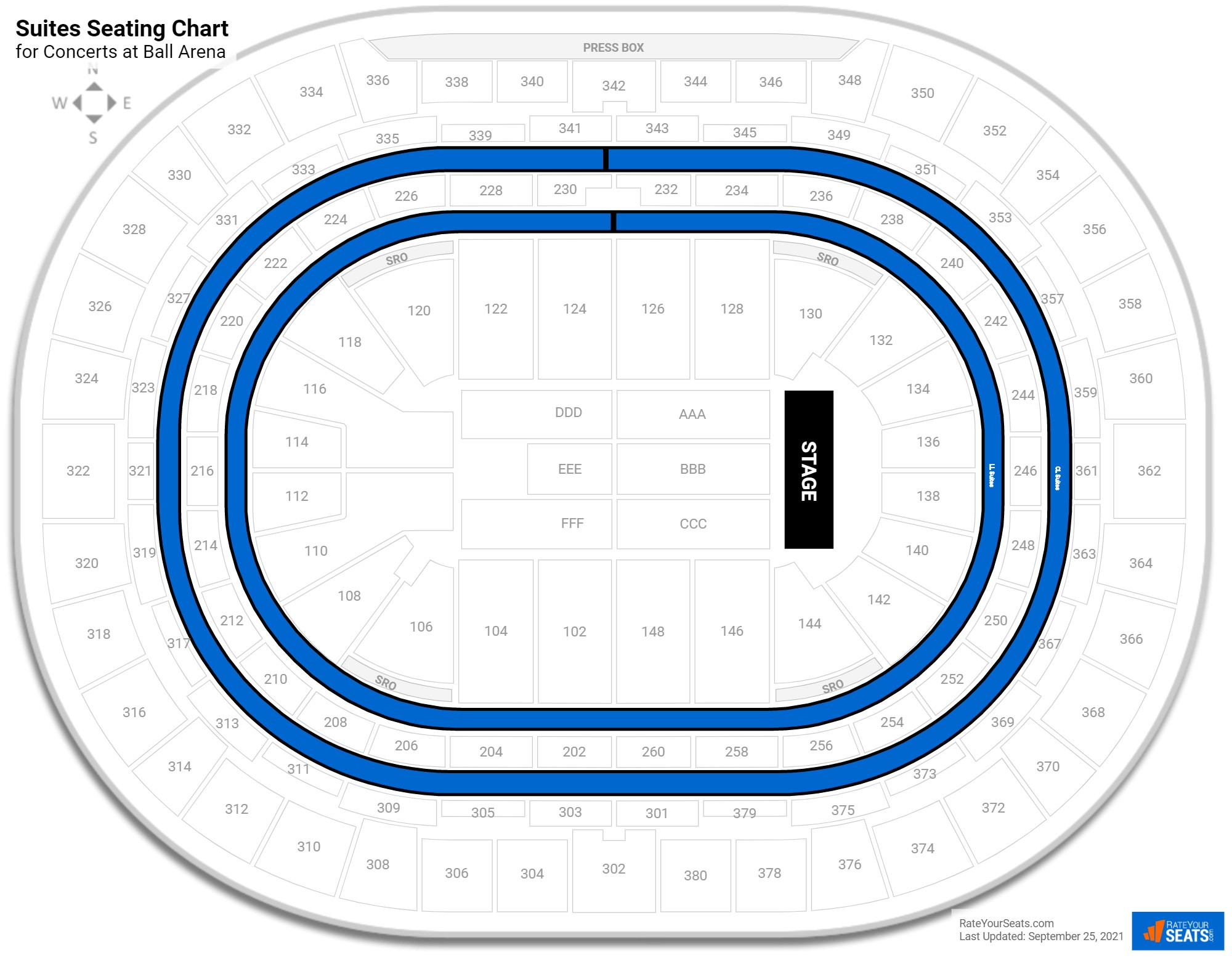 Ball Arena Seating Chart