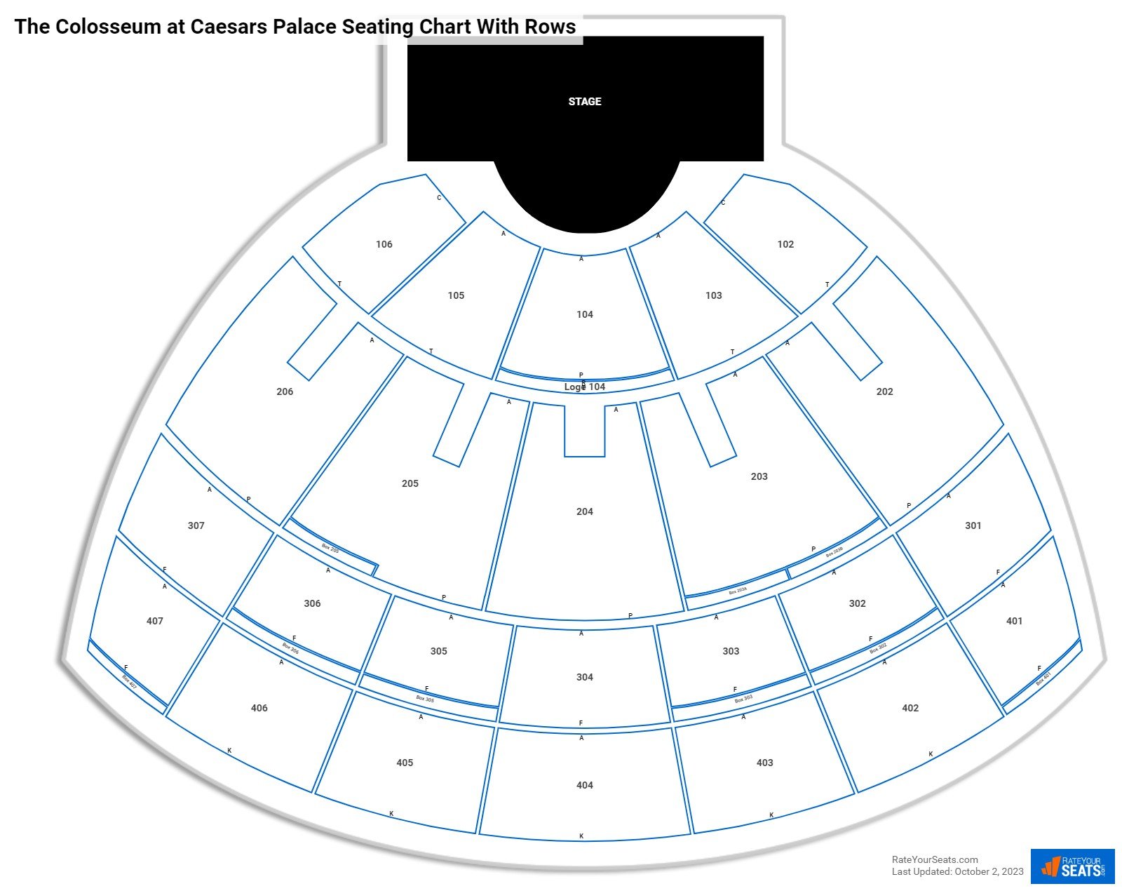 Caesars Palace Seating Layout | Elcho Table