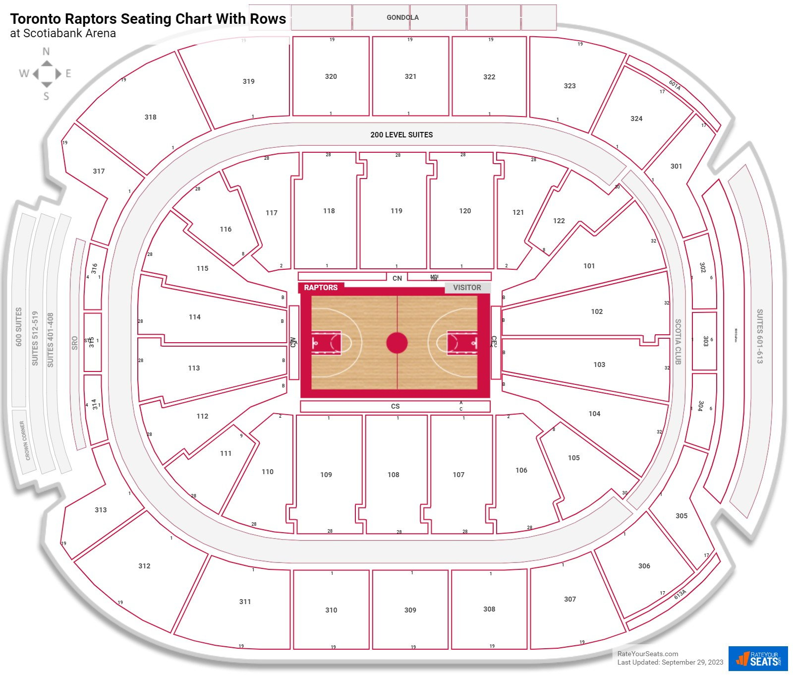 Scotiabank Arena Seating Charts - RateYourSeats.com