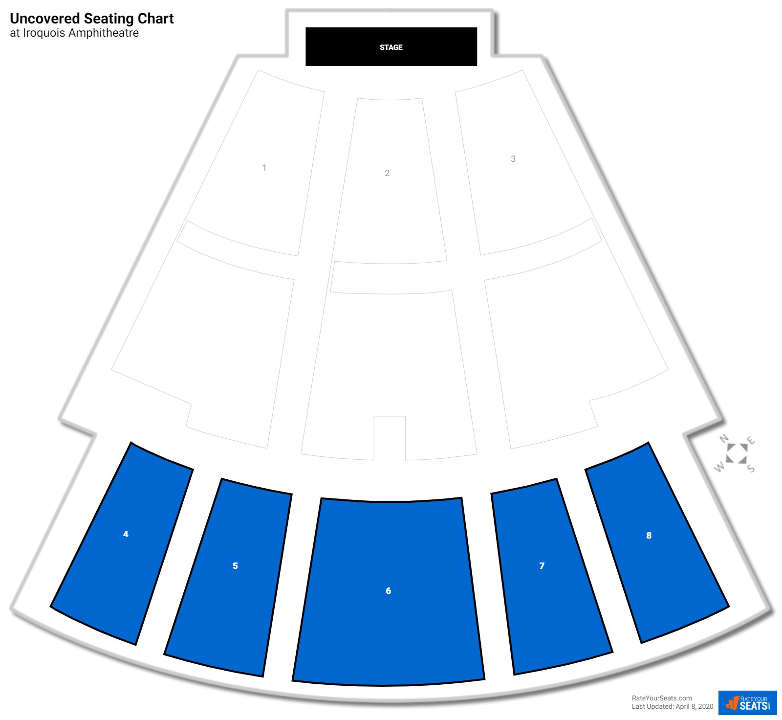 Iroquois Amphitheater Seating Chart