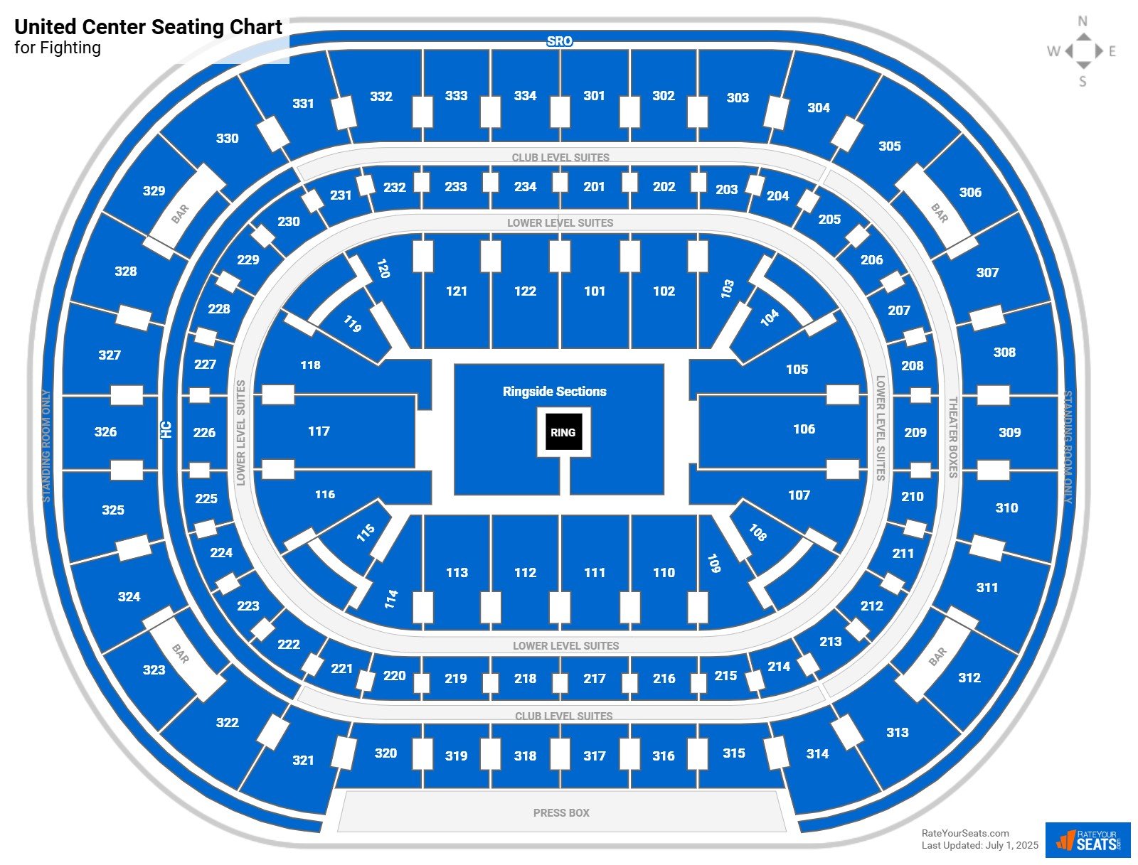 United Center Fighting Seating Chart