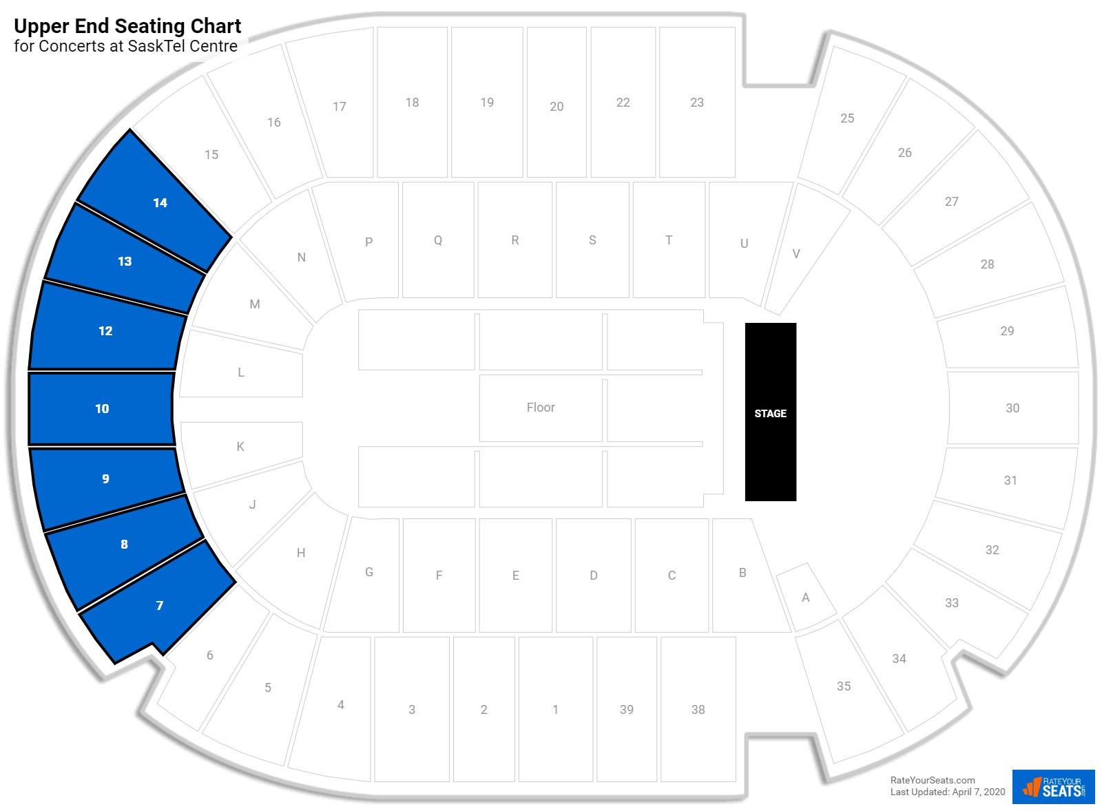 SaskTel Centre Seating - RateYourSeats.com