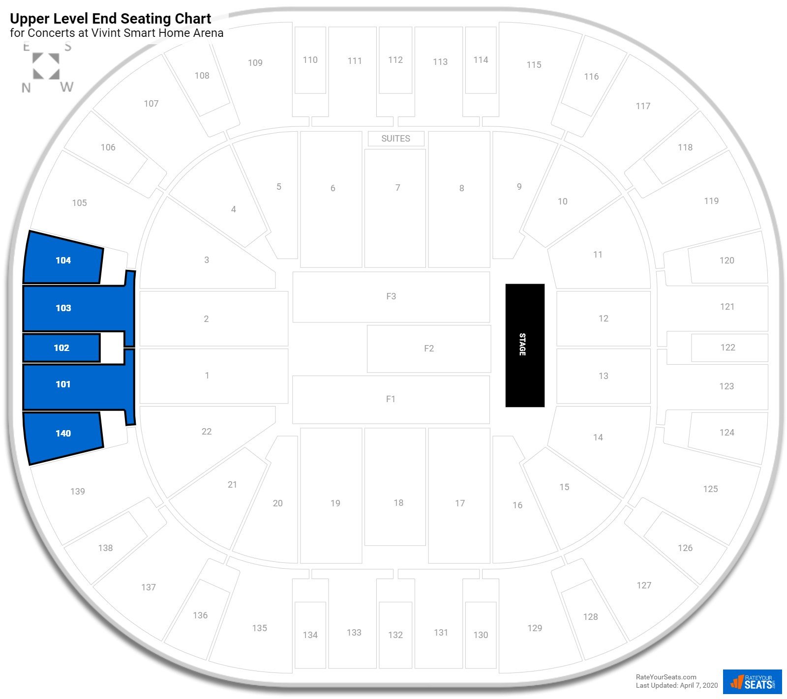 Vivint Smart Home Arena Seating For Concerts - Rateyourseats.com