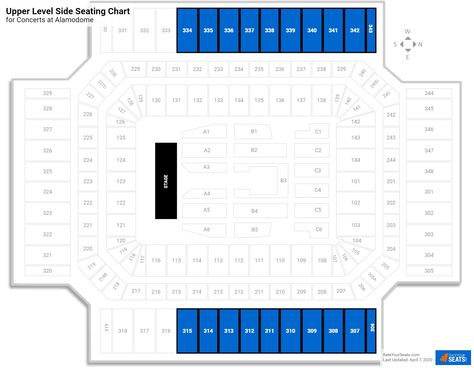 Alamodome Seating Chart With Rows And Seats