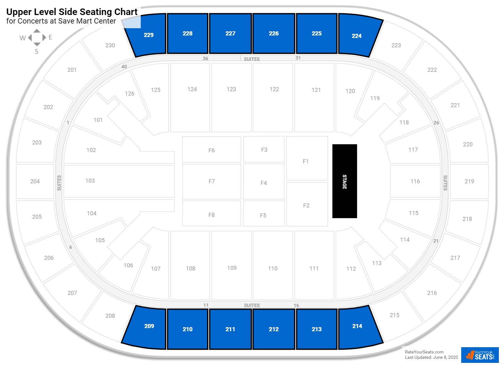 Save Mart Center Seating