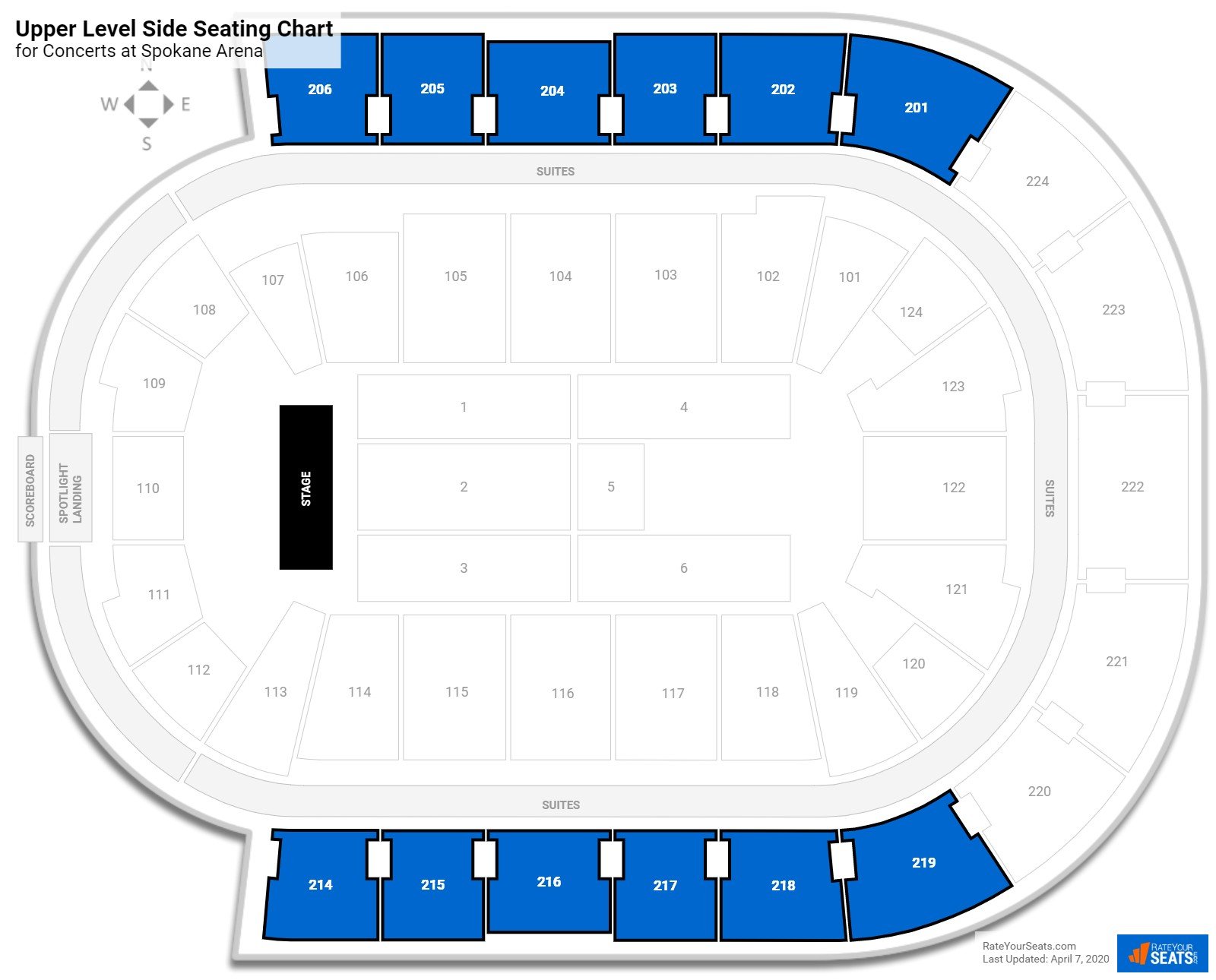 Spokane Arena Seating for Concerts - RateYourSeats.com