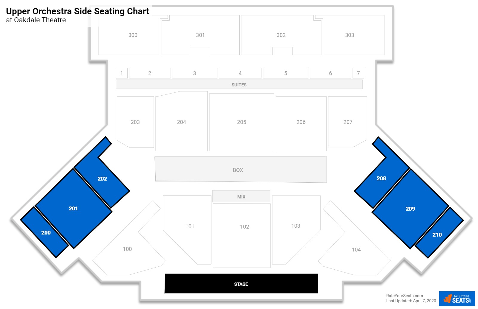 Oakdale Theatre Seating