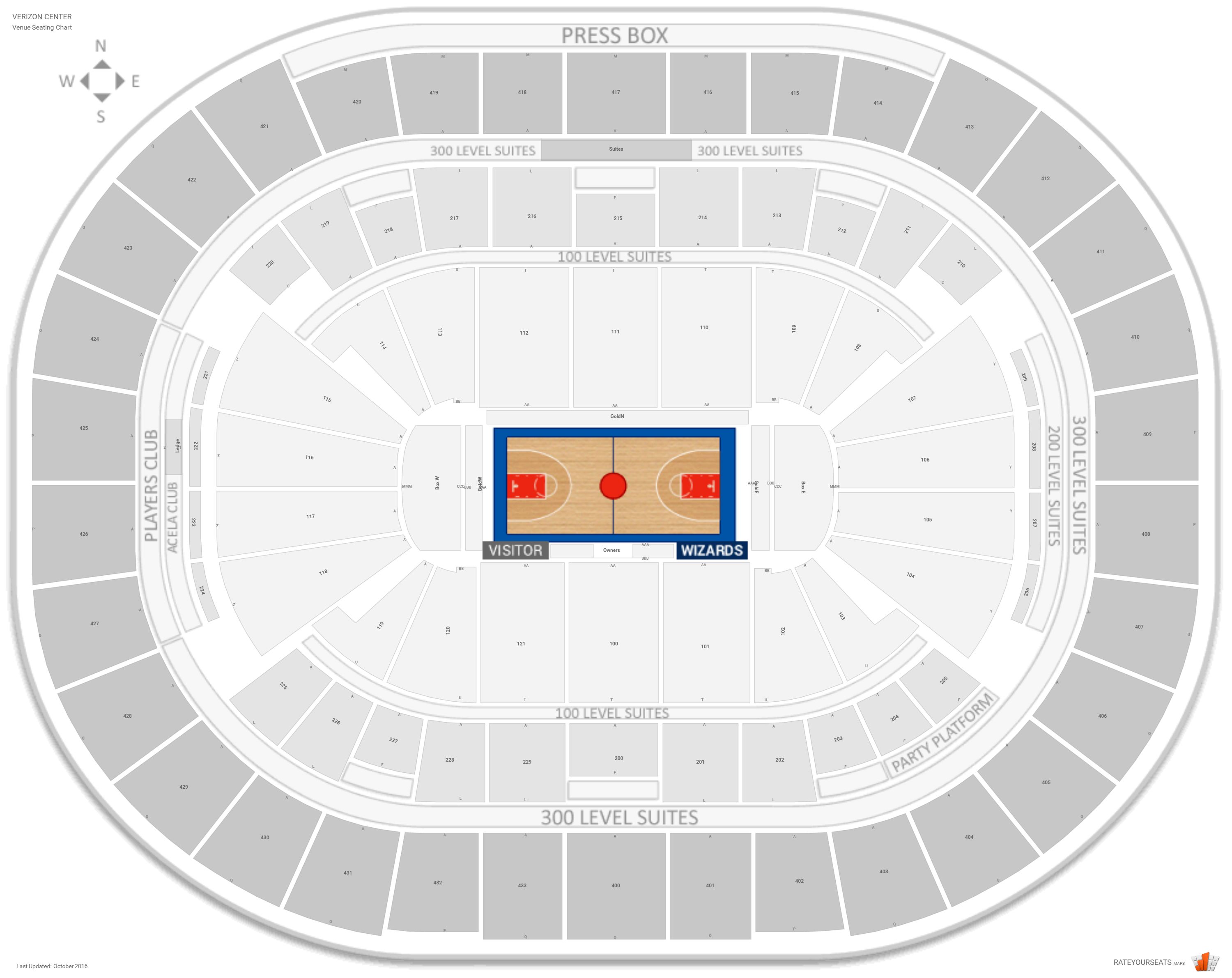Capital One Arena Seating Chart With Seat Numbers | Awesome Home