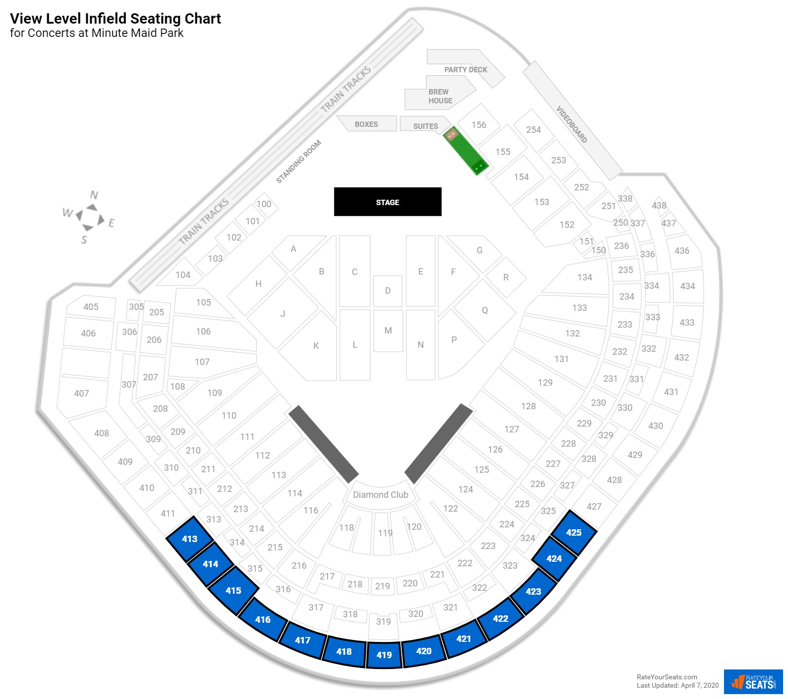 Minute Maid Park Seating for Concerts - RateYourSeats.com