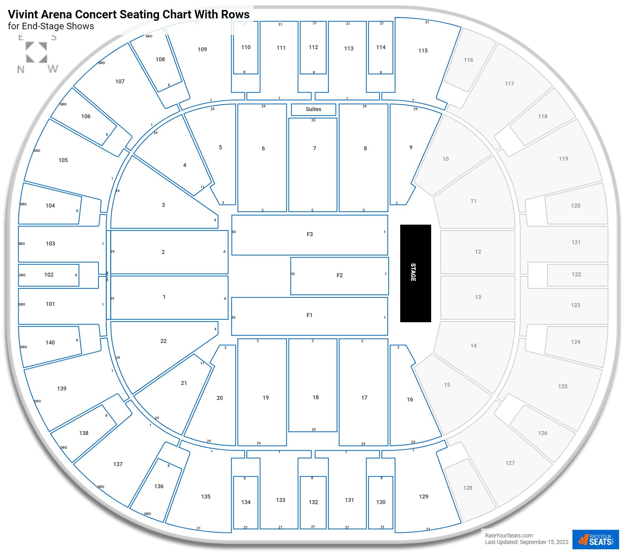 Vivint Smart Home Arena Seating Chart 3d