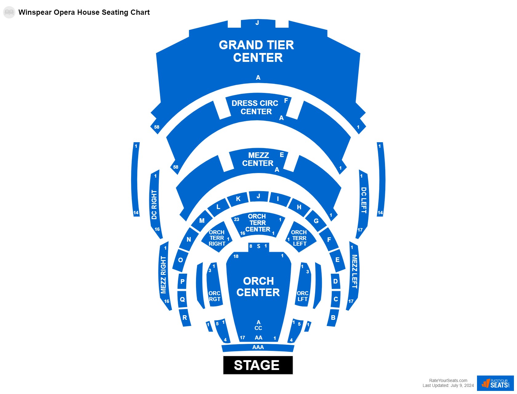 Winspear Opera House Seating Chart - RateYourSeats.com