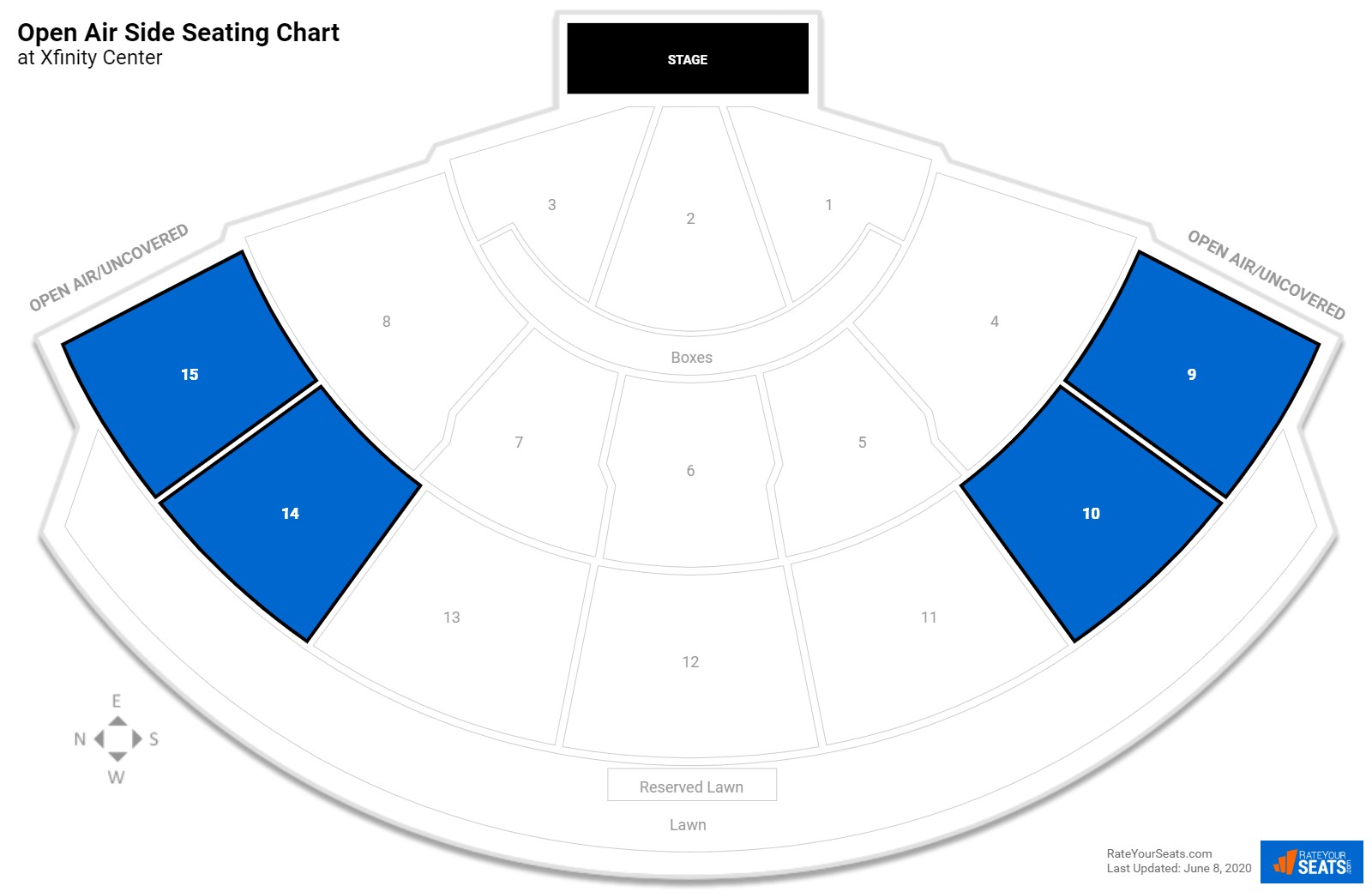 Xfinity Center Mansfield Seating Chart With Seat Numbers | Cabinets ...