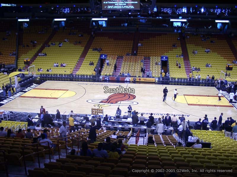 American Airlines Arena Seating Chart Heat Game