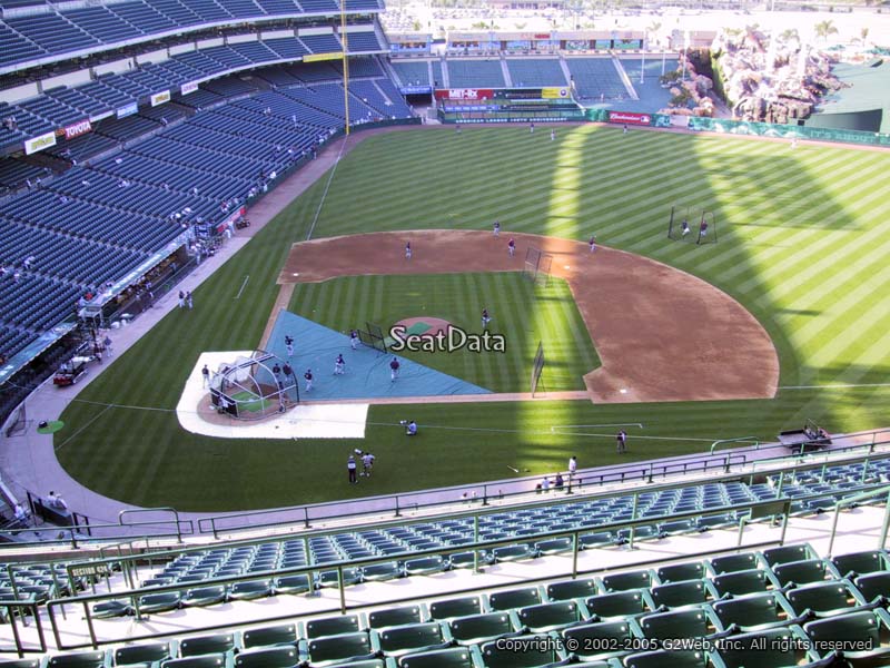 Shaded and Covered Seating at Angel Stadium 