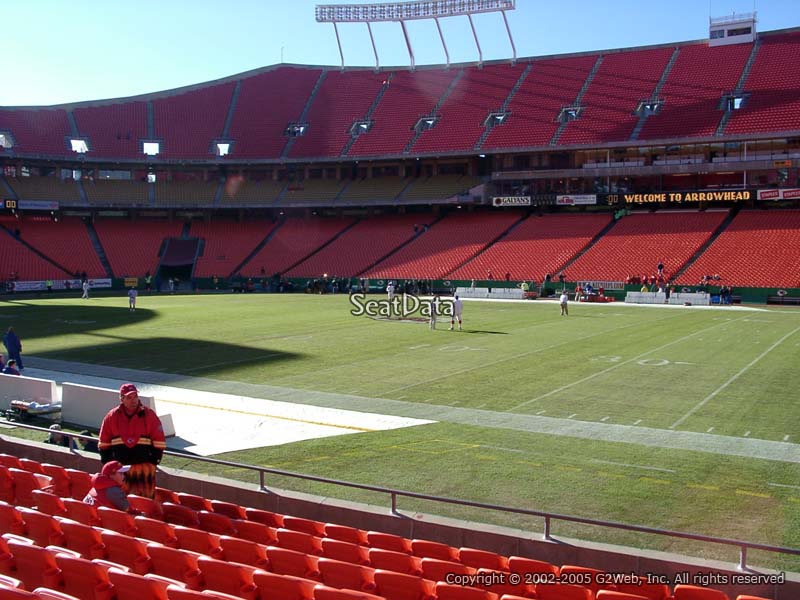 Arrowhead Stadium Section 134 - RateYourSeats.com