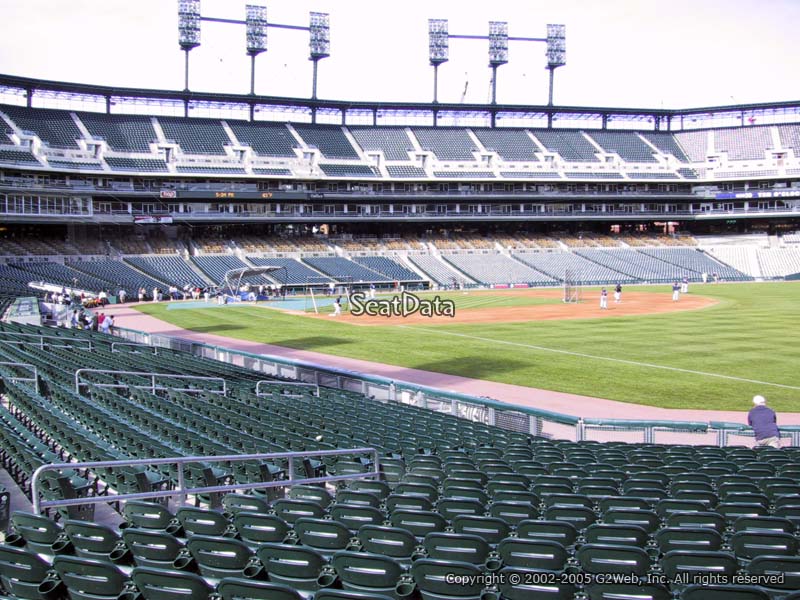 Section 115 at Comerica Park 