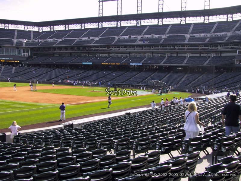 Coors Field, section U334, home of Colorado Rockies, page 1