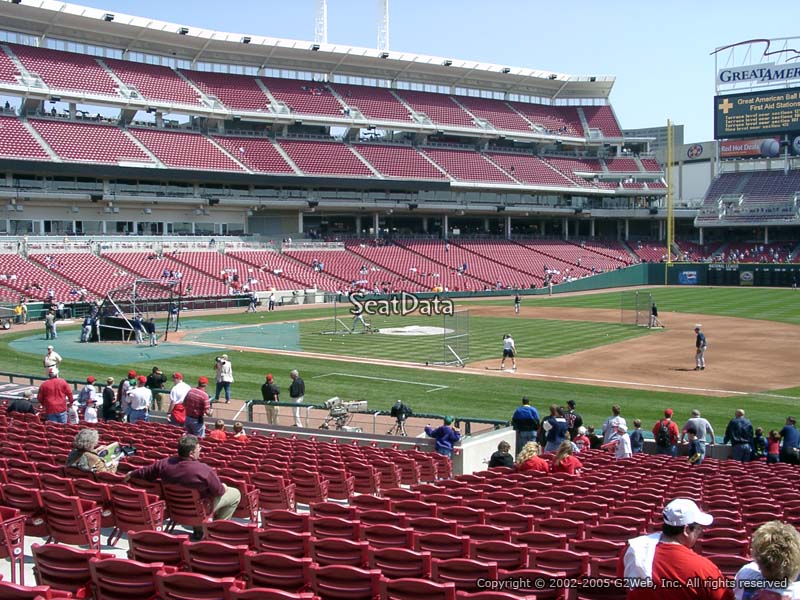 Section 132 at Great American Ball Park 