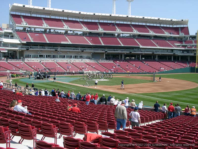 Section 132 at Great American Ball Park 