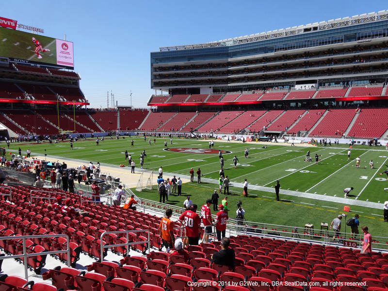 Levi's Stadium Section 110 - RateYourSeats.com