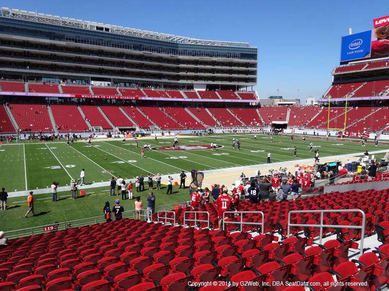 Levi's Stadium Section 119 - RateYourSeats.com