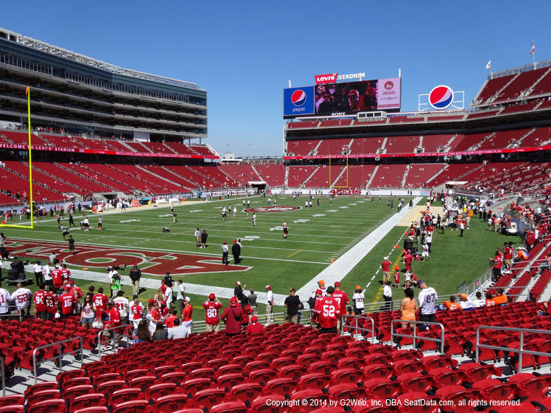 Levi's Stadium Section 124 - RateYourSeats.com