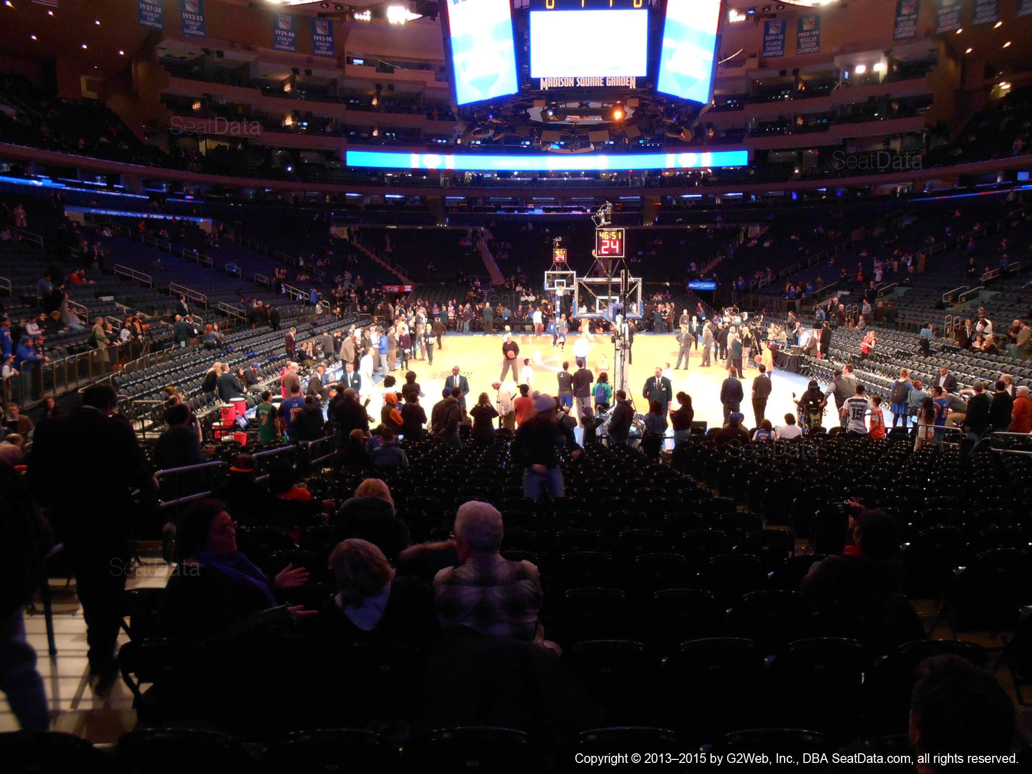 Madison Square Garden Section 8 New York Knicks Rateyourseats Com