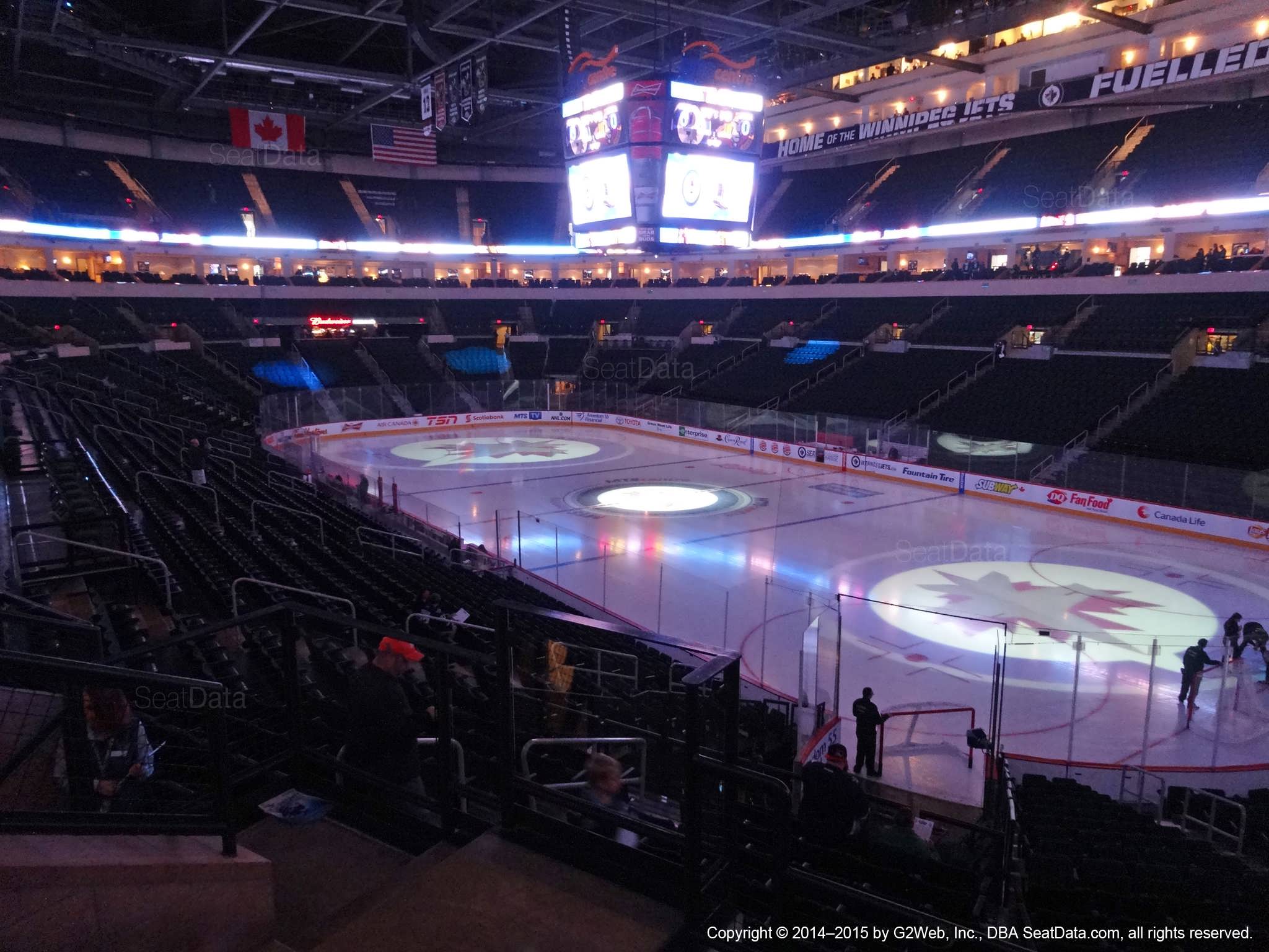 Bell MTS Place Section 215 - Winnipeg Jets - RateYourSeats.com