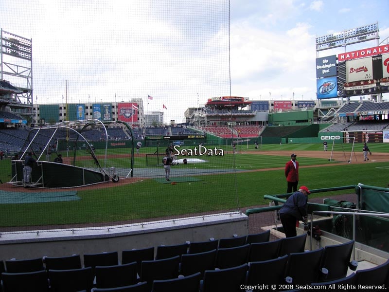 Seat View for Nationals Park Section E